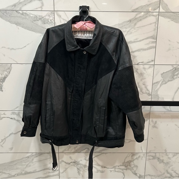 BB Dakota Jackets & Blazers - BB Dakota Vintage Bomber Leather Jacket size 16-18